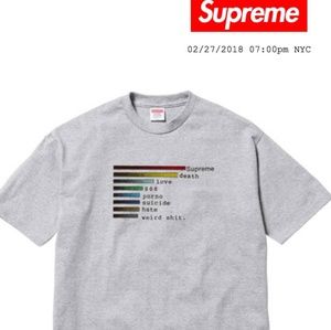 SOLD🔥Supreme - Chart T-Shirt - NWT -- ss18
